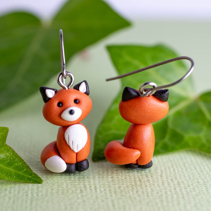 Fox Dangle Earrings