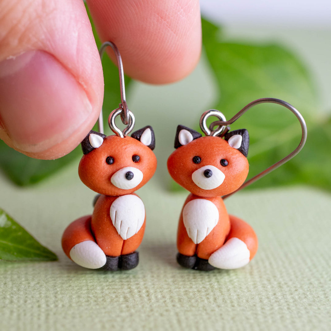 Fox Dangle Earrings