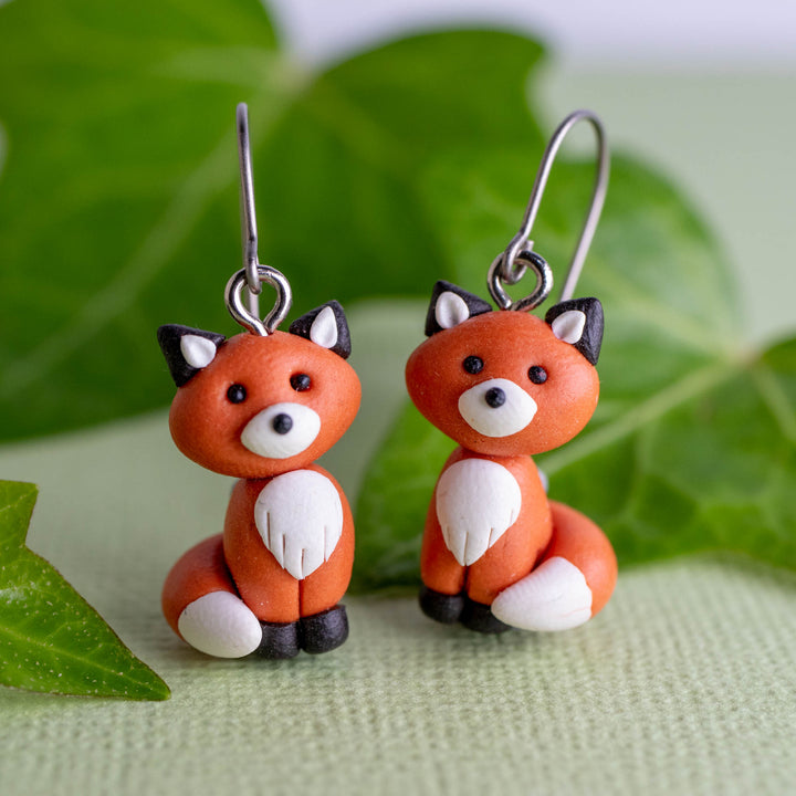 Fox Dangle Earrings