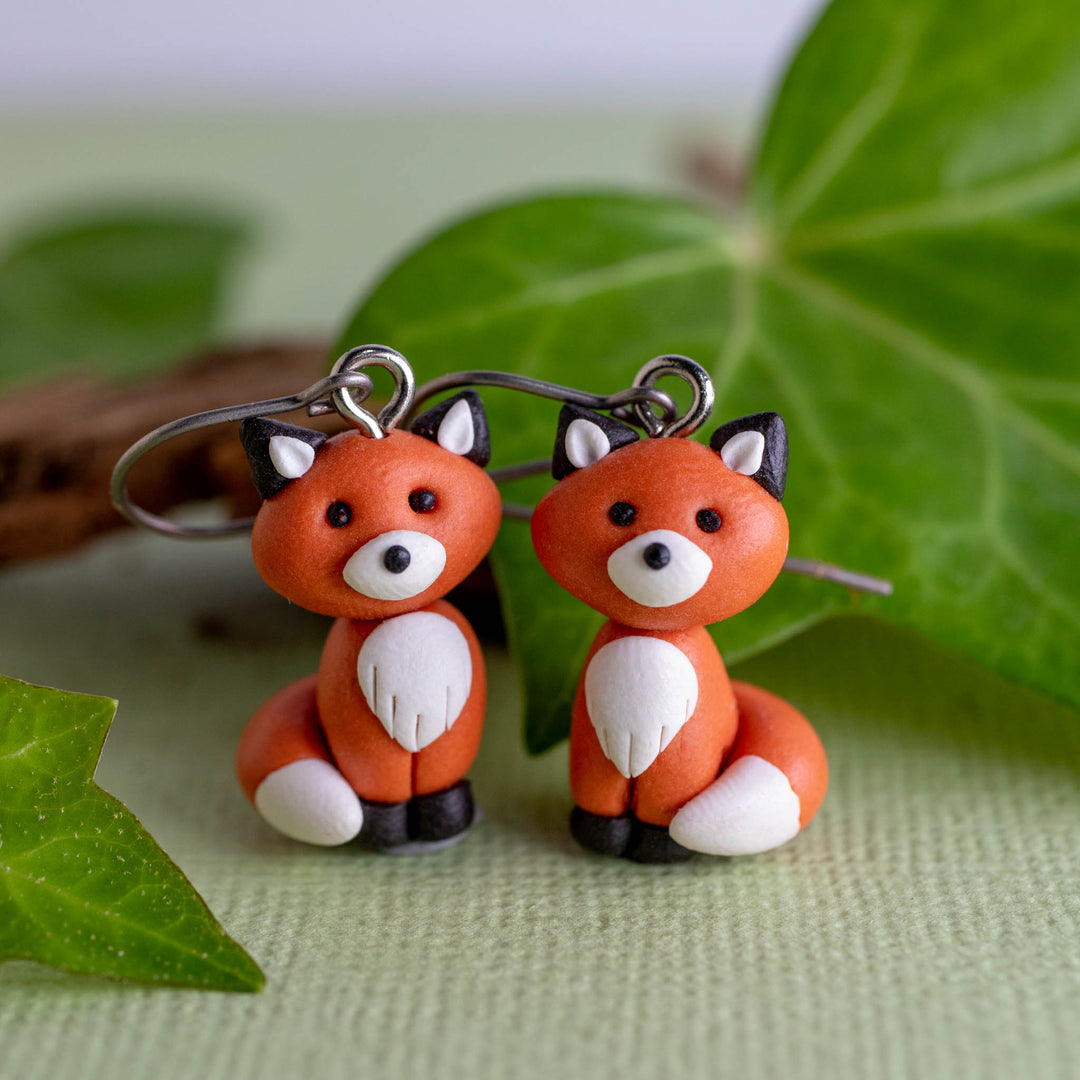 Fox Dangle Earrings