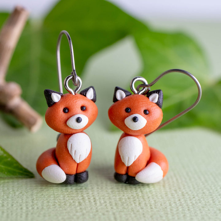 Fox Dangle Earrings