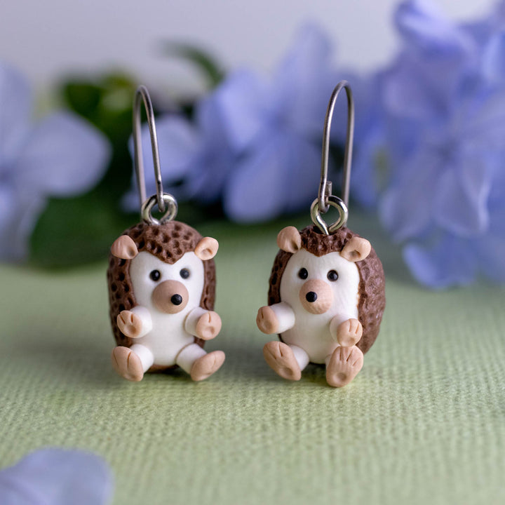Hedgehog Dangle Earrings