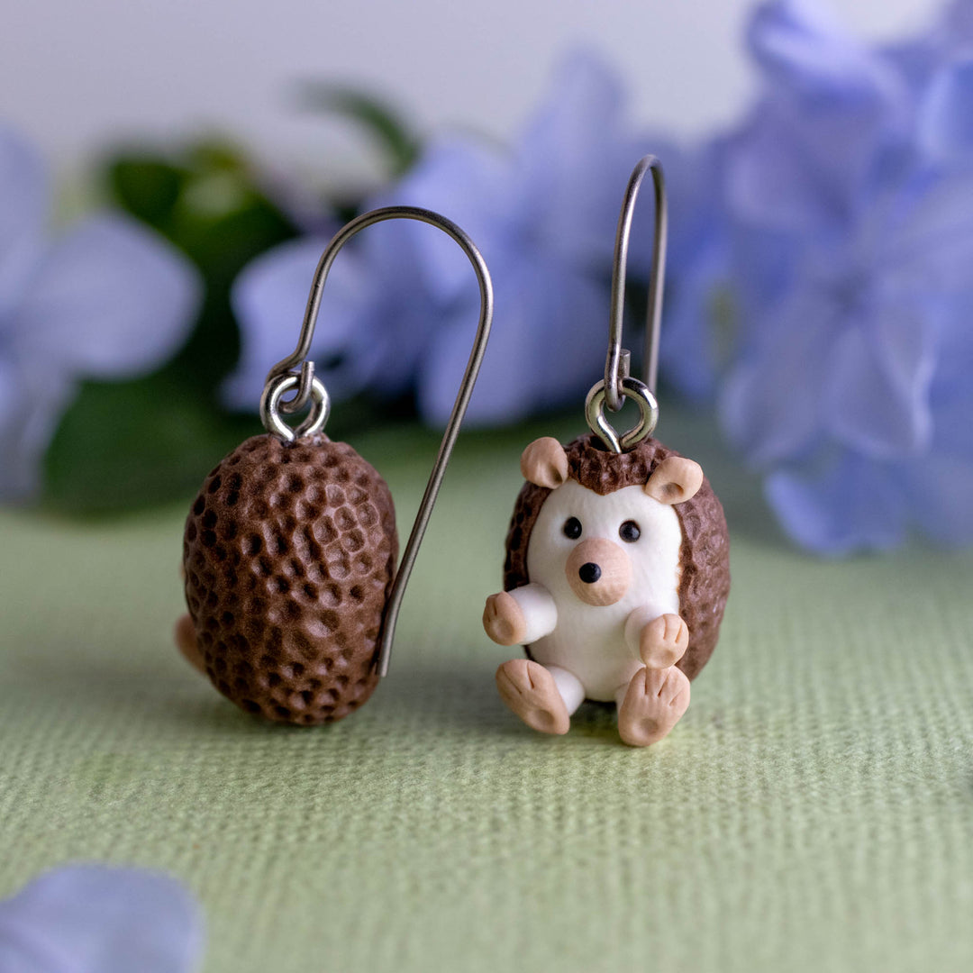 Hedgehog Dangle Earrings