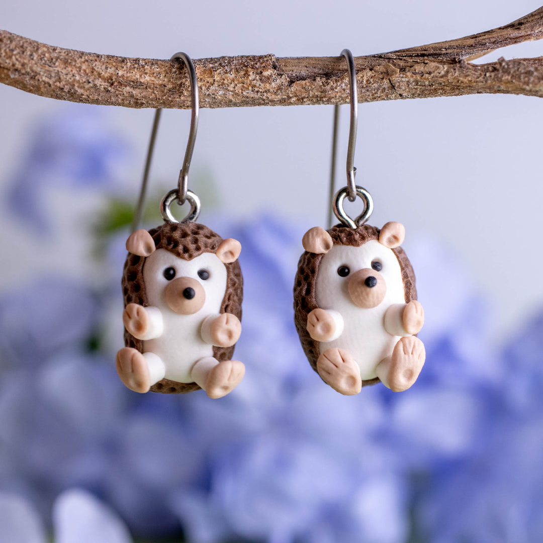 Hedgehog Dangle Earrings