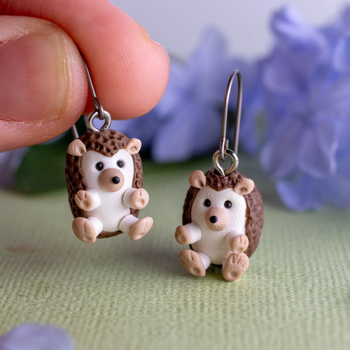 Hedgehog Dangle Earrings