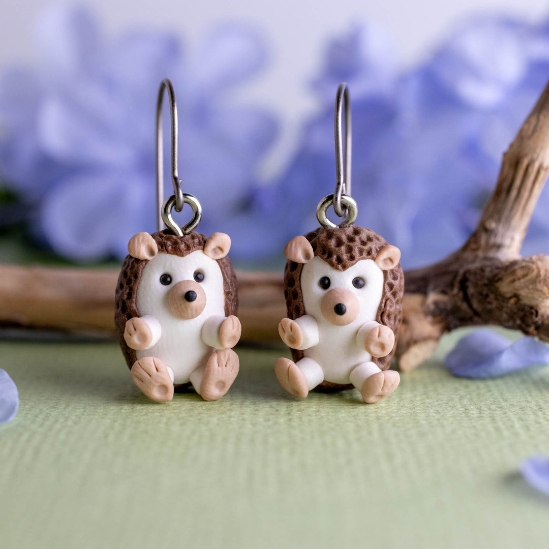 Hedgehog Dangle Earrings